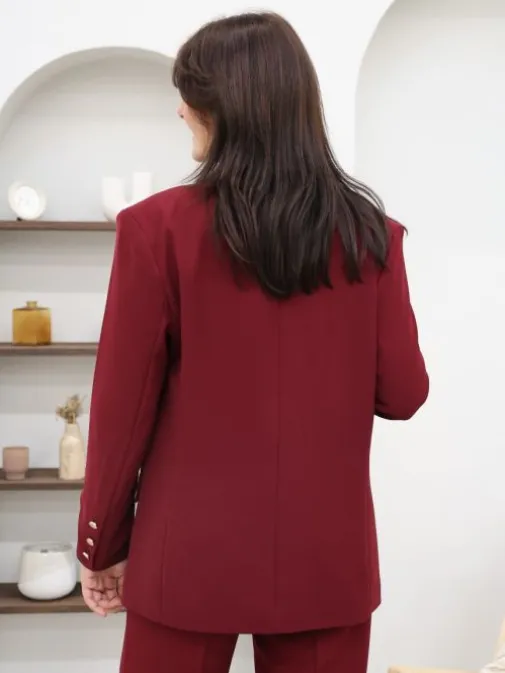 Sale Juste Elles Veste Maeva Bordeaux